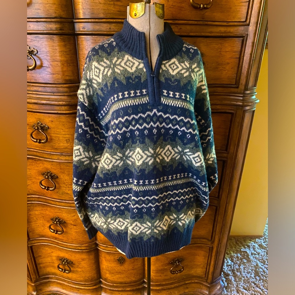 Pendleton Aztec Southwestern High Grade Sweater P… - image 1